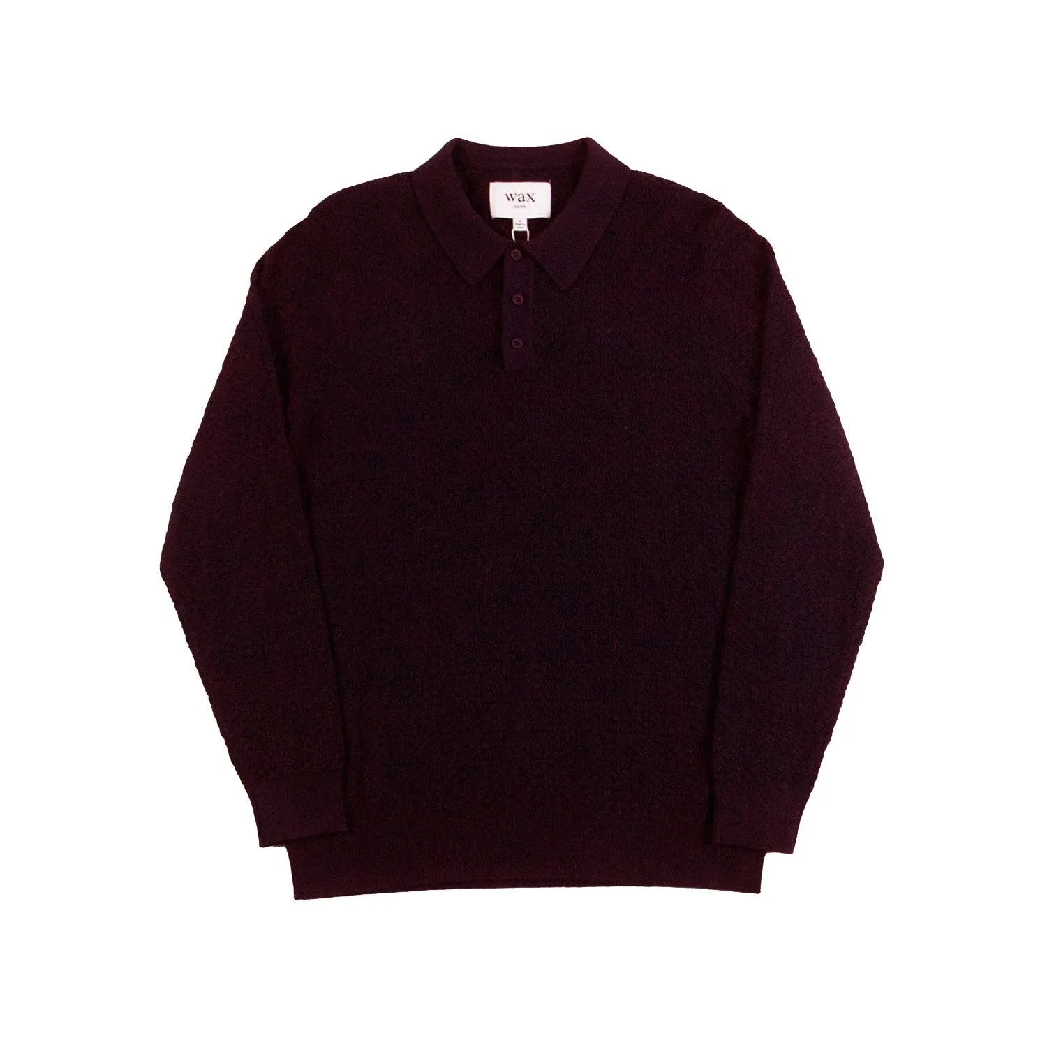 Oban Knit Polo - Textured Check sold by Stomping Ground