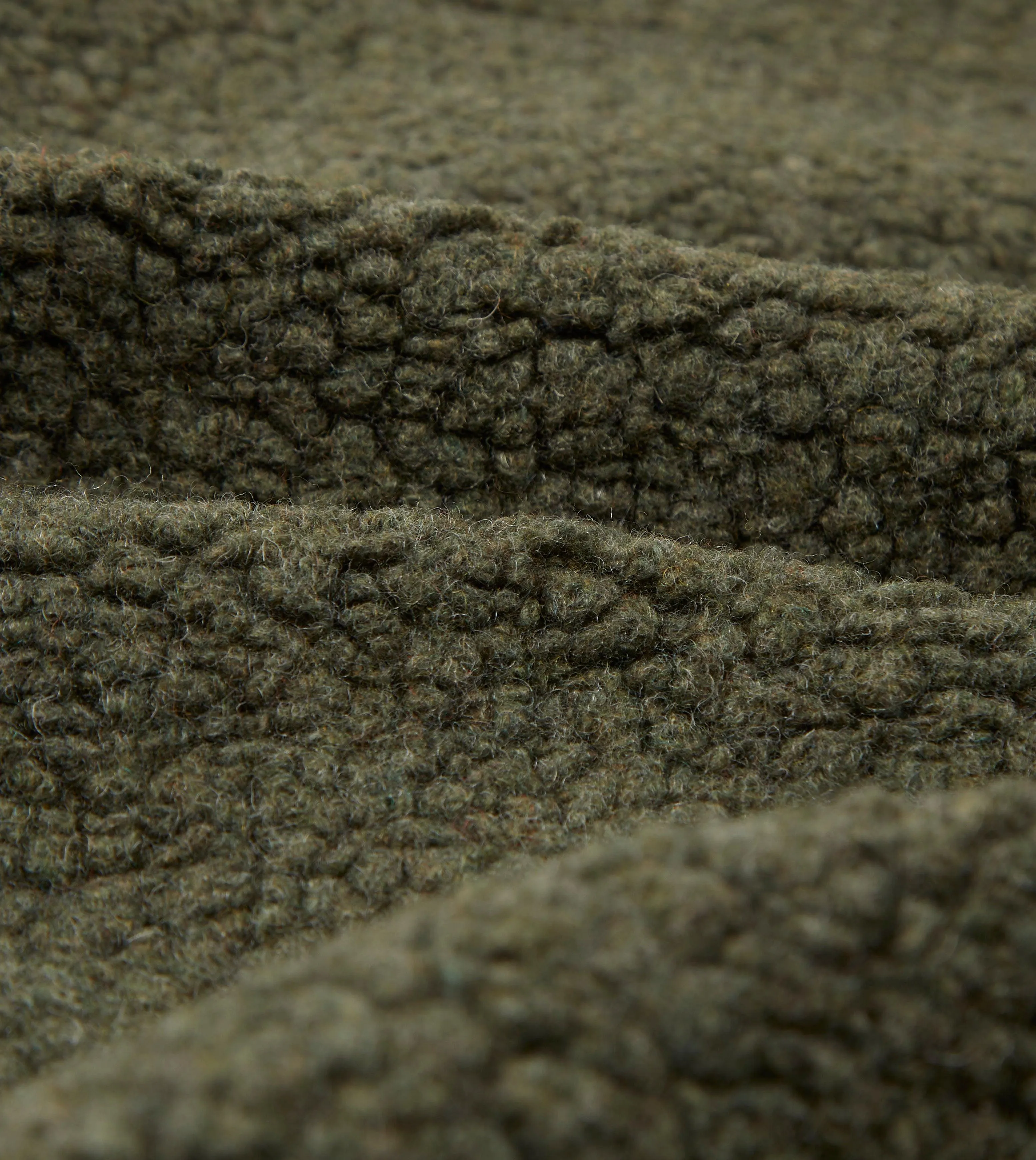 Boucle Wool Zip Jacket - Olive sold by Stomping Ground product image thumbnail 2