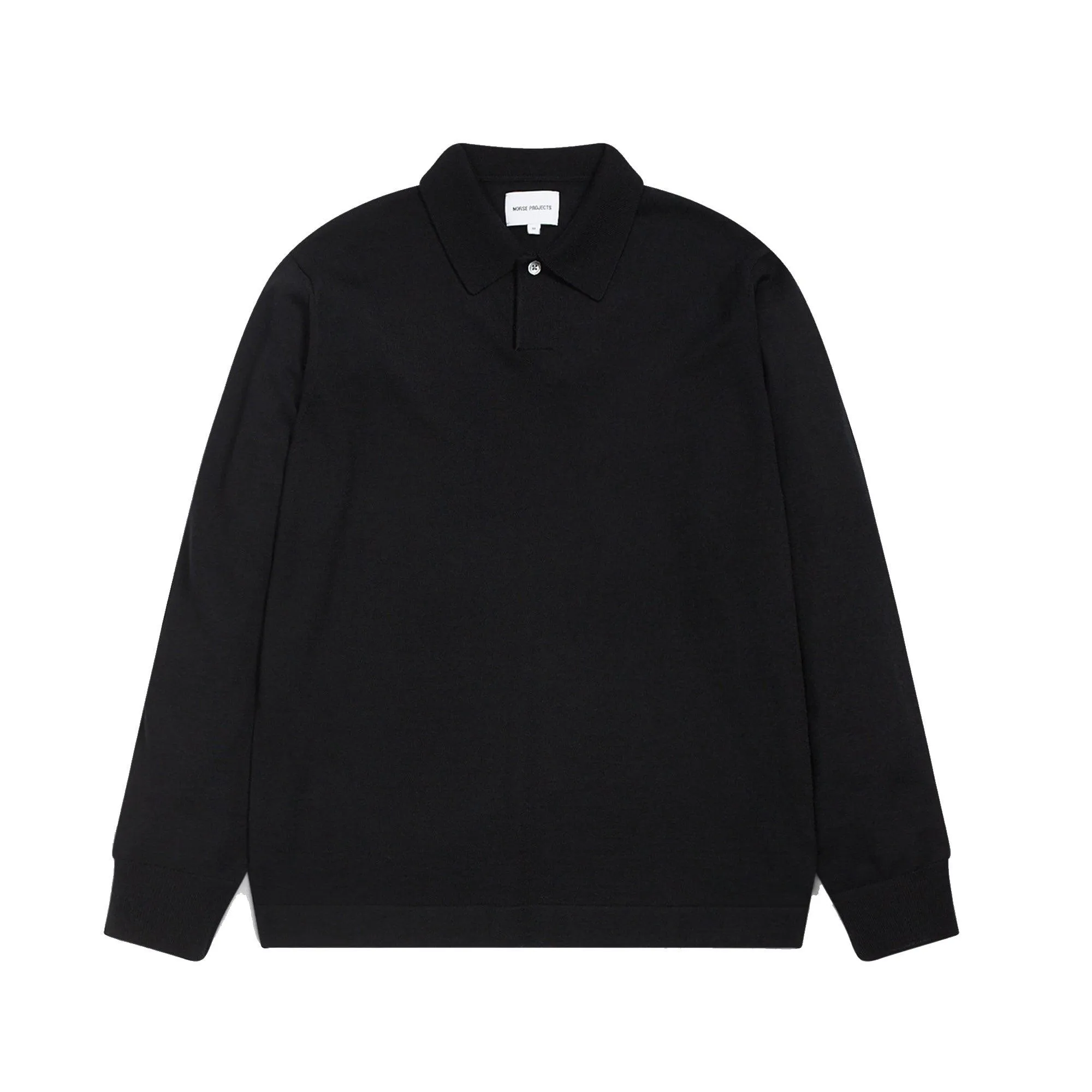 Jon Tech Merino LS Polo - Black sold by Stomping Ground