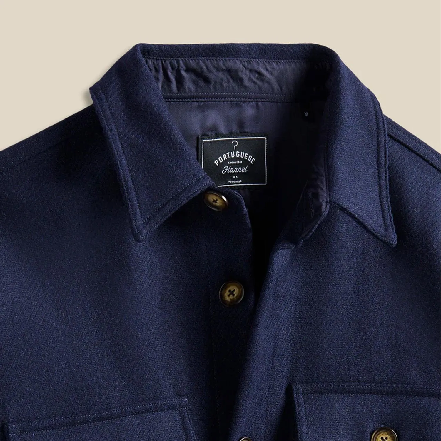 Wool Field Overshirt - Navy sold by Stomping Ground product image thumbnail 2