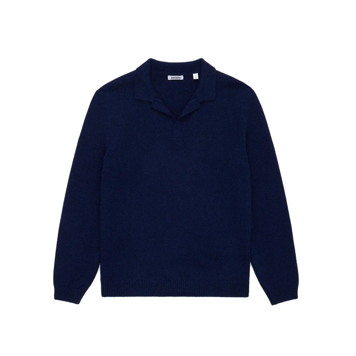 Longsleeve Polo - Alpaca Wool sold by Stomping Ground