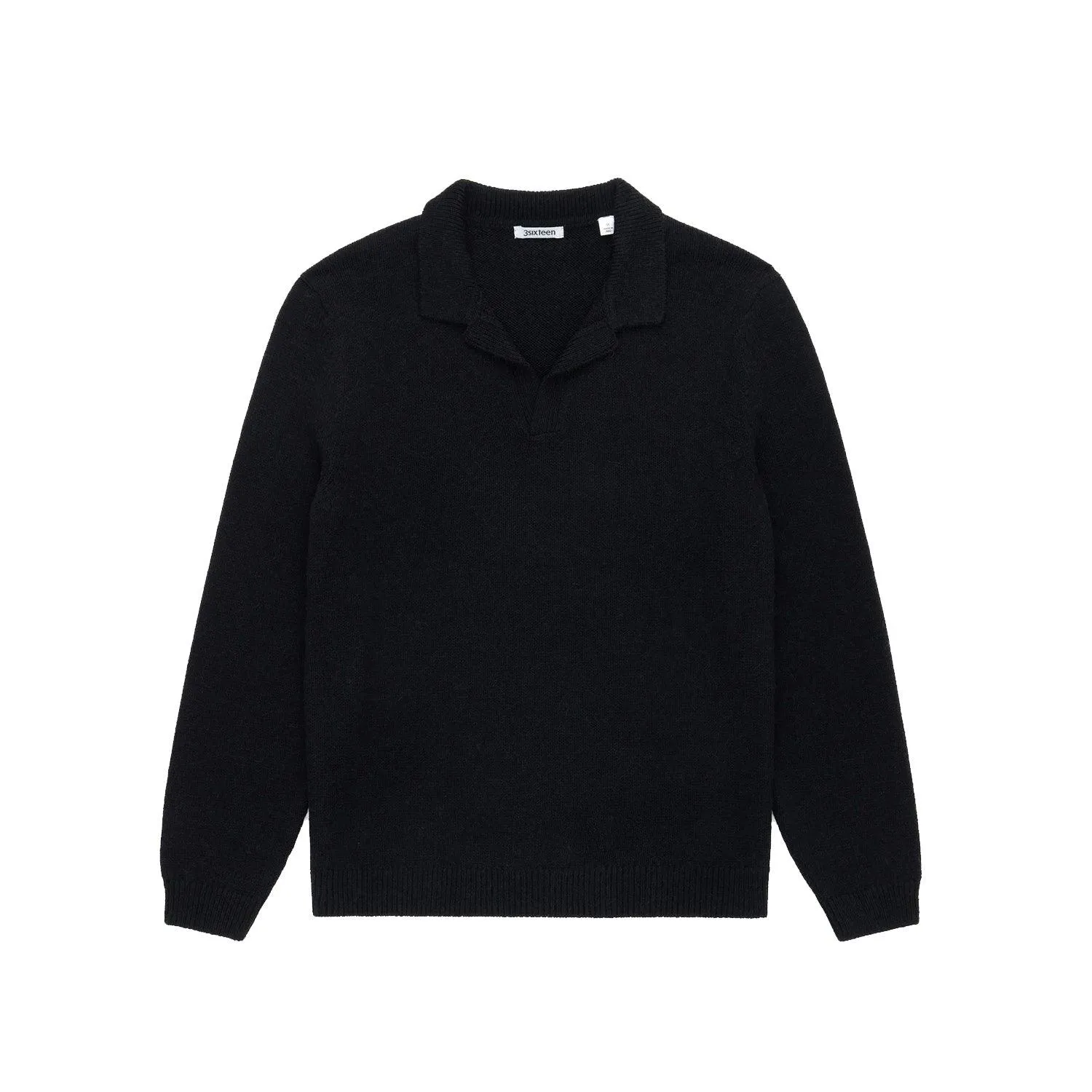 Longsleeve Polo - Alpaca Wool sold by Stomping Ground
