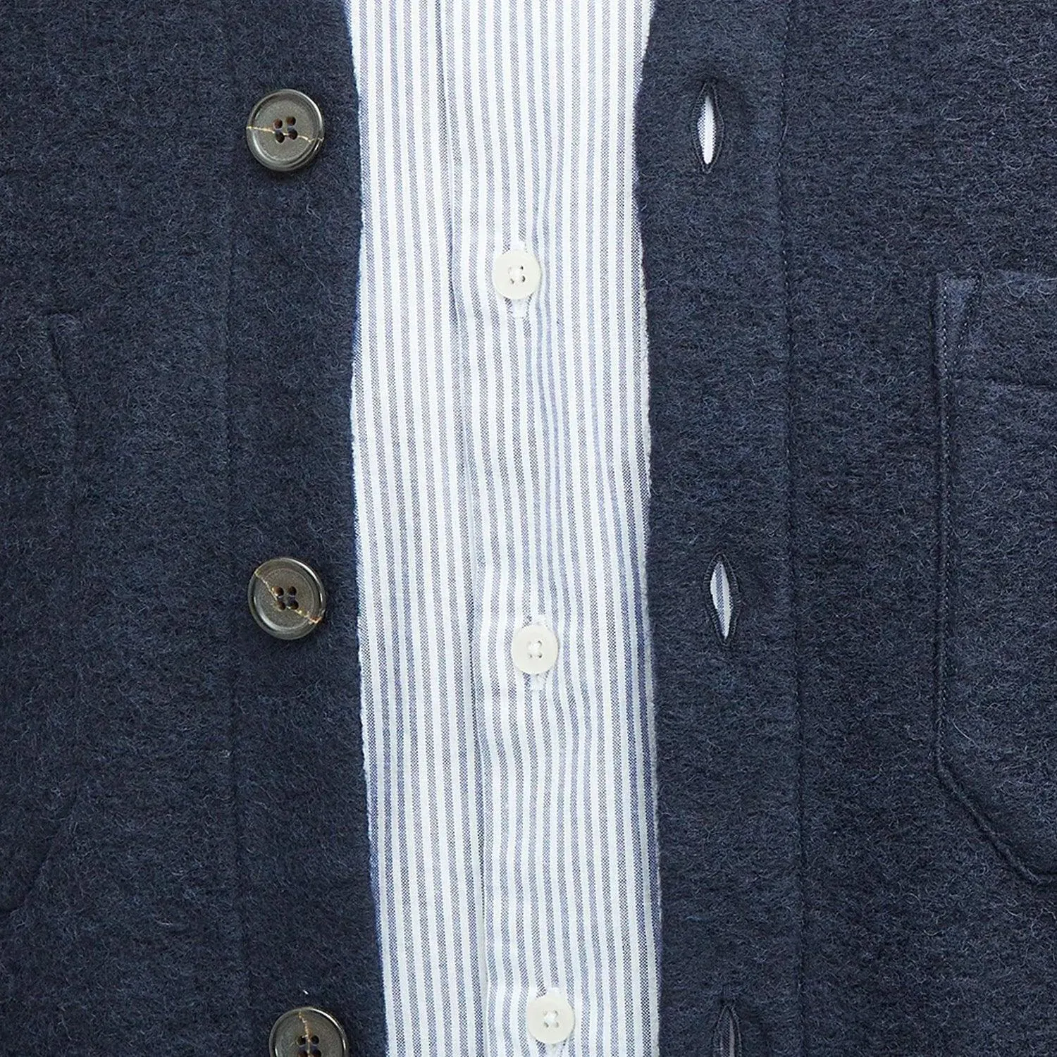 Cardigan - Wool Fleece - Navy sold by Stomping Ground product image thumbnail 2