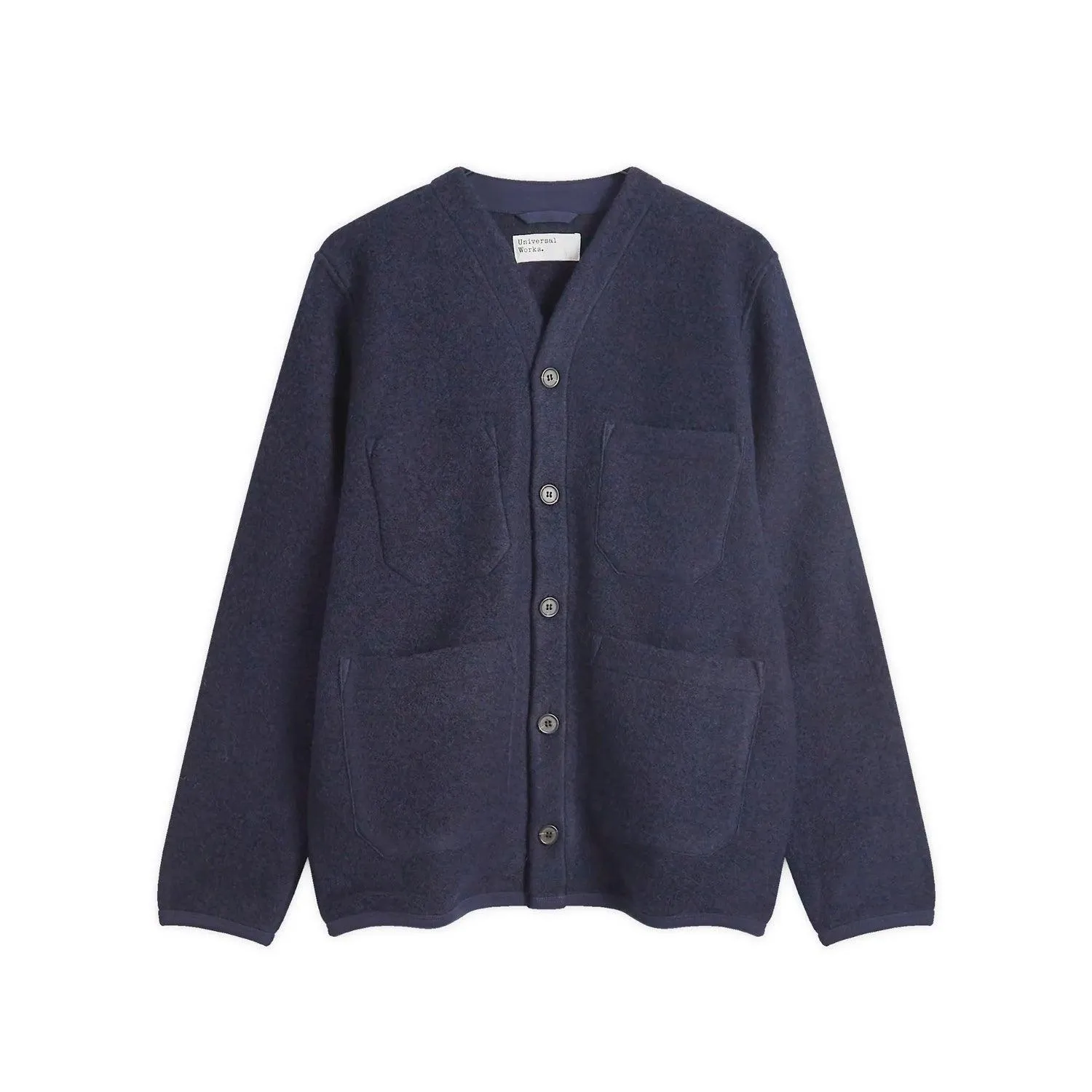 Cardigan - Wool Fleece - Navy sold by Stomping Ground