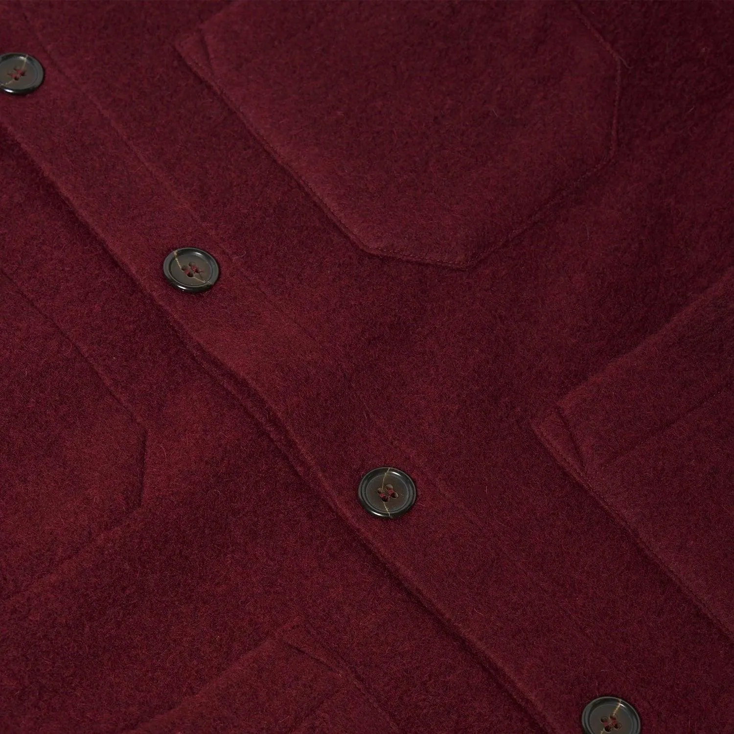 Cardigan - Wool Fleece - Deep Red sold by Stomping Ground product image thumbnail 3