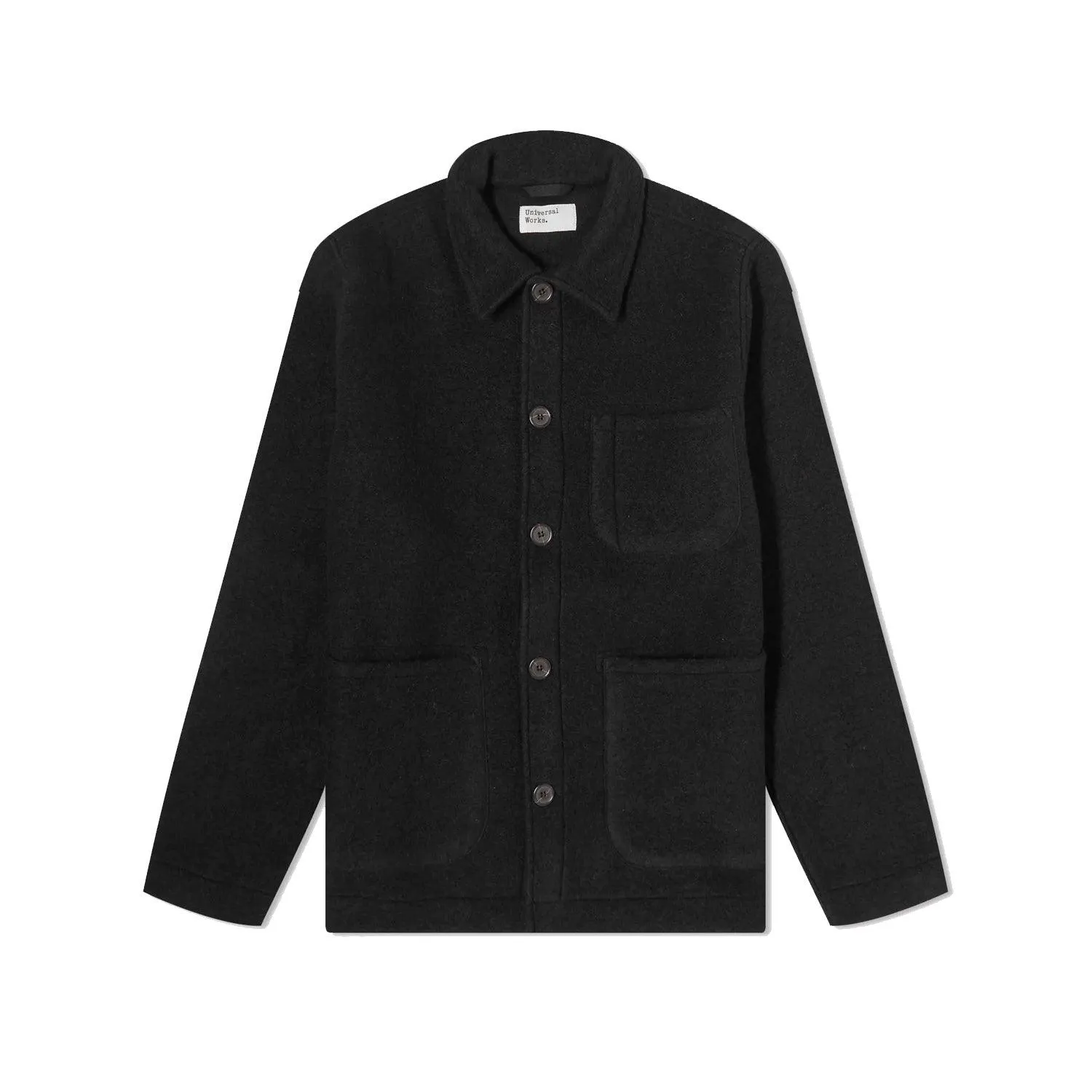 Field Jacket - Wool Fleece - Black sold by Stomping Ground