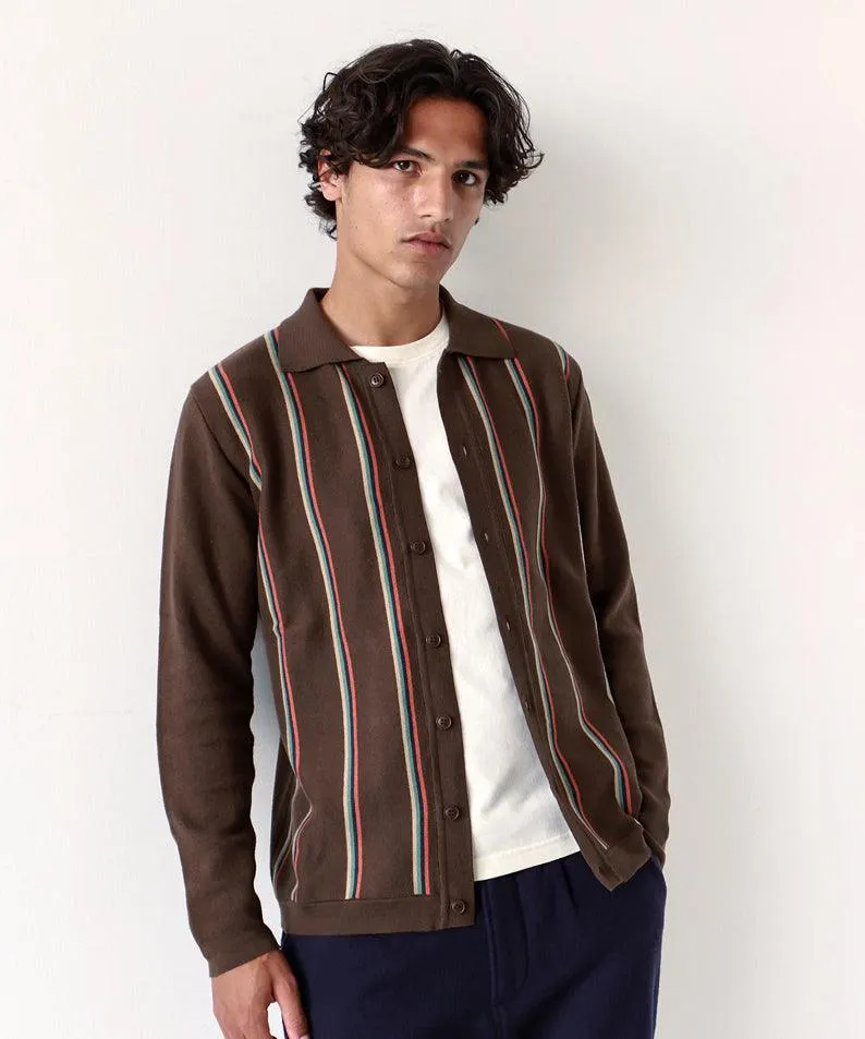 Zigger L/S Cardigan - SLATE BROWN sold by Stomping Ground product image thumbnail 3