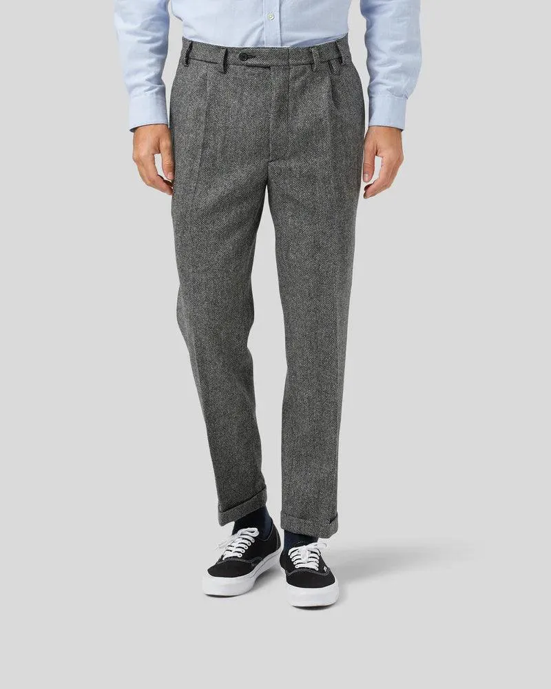 Wool Herringbone Trousers sold by Stomping Ground product image thumbnail 4