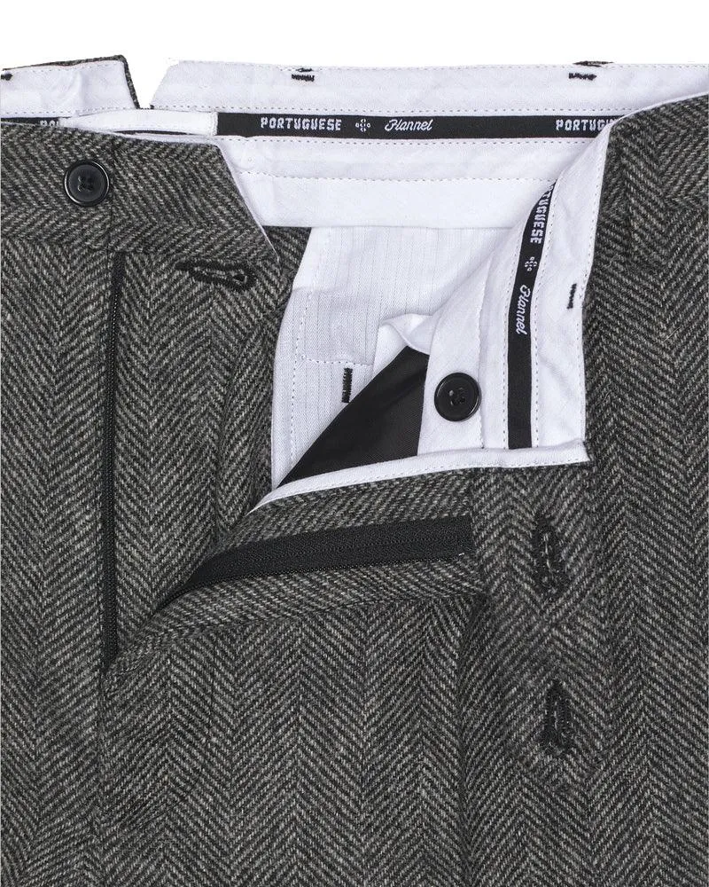 Wool Herringbone Trousers sold by Stomping Ground product image thumbnail 2