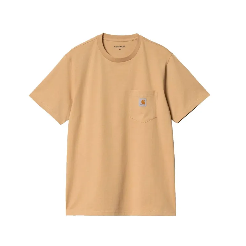 S/S Pocket T-Shirt- Dusty H Brown made by Carhartt WIP