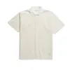 Espen Printed S/S Printed Polo - Ecru sold by Stomping Ground