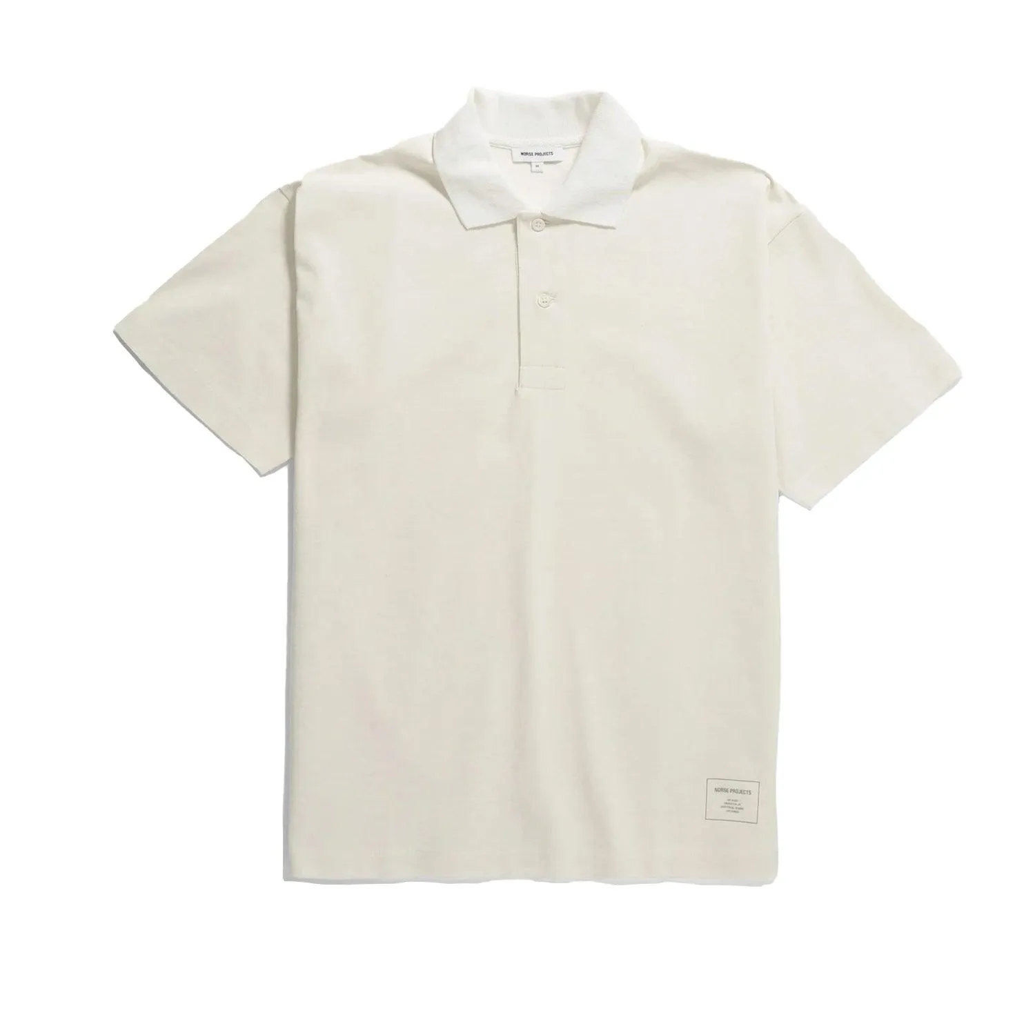 Espen Printed S/S Printed Polo - Ecru sold by Stomping Ground