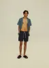 Navy Linen Short sold by Stomping Ground