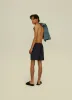 Navy Linen Short sold by Stomping Ground