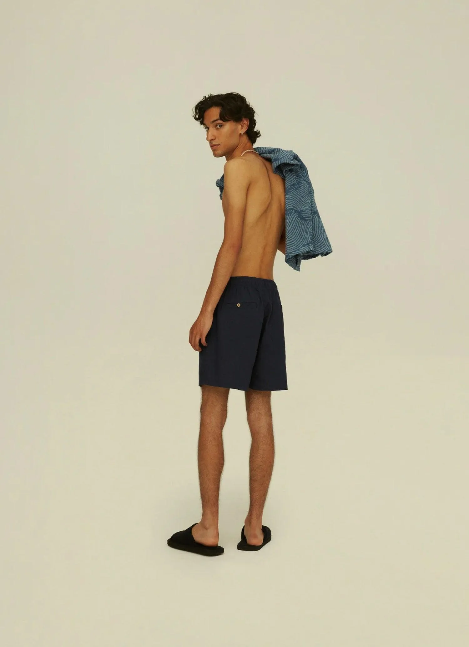 Navy Linen Short sold by Stomping Ground product image thumbnail 3