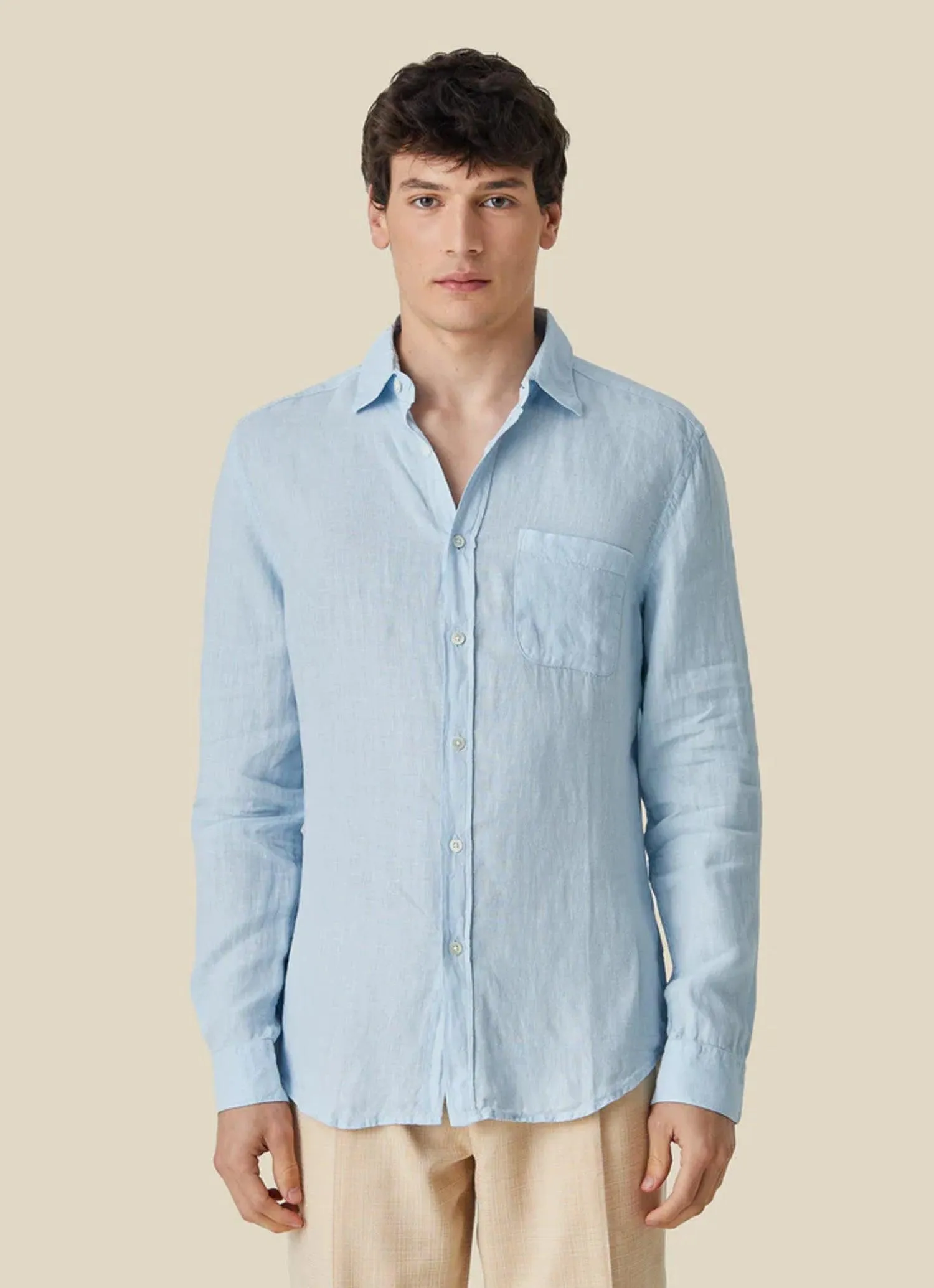 Linen Long Sleeve - Sky sold by Stomping Ground product image thumbnail 2