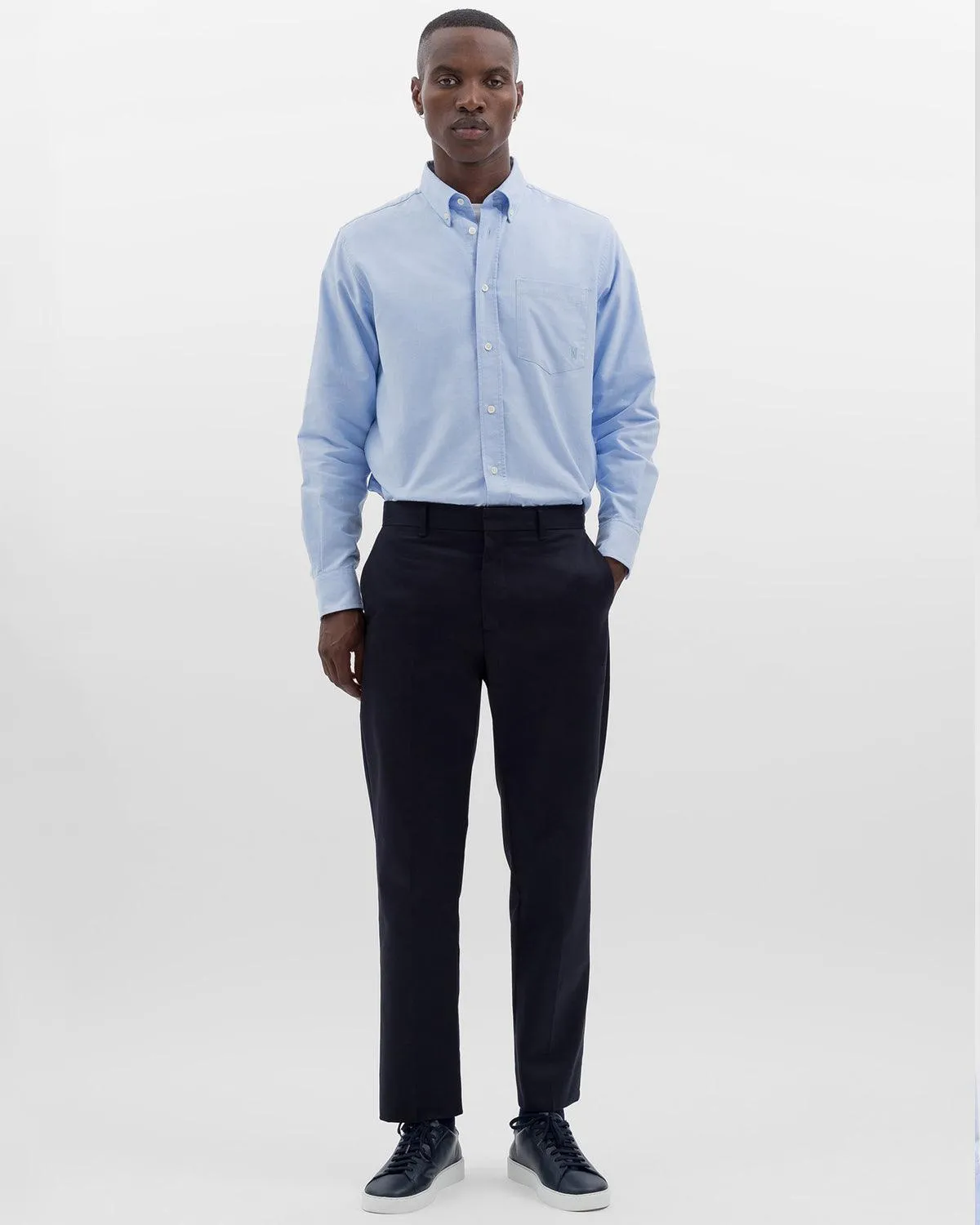 Algot Relaxed Oxford Monogram - Pale Blue sold by Stomping Ground product image thumbnail 2