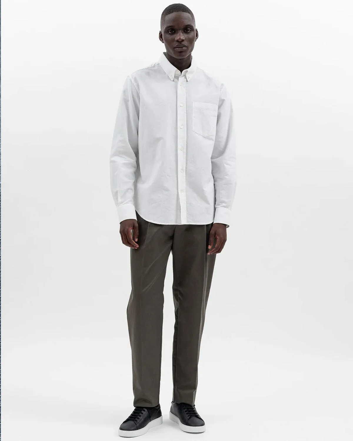 Algot Relaxed Oxford Monogram - White sold by Stomping Ground product image thumbnail 2