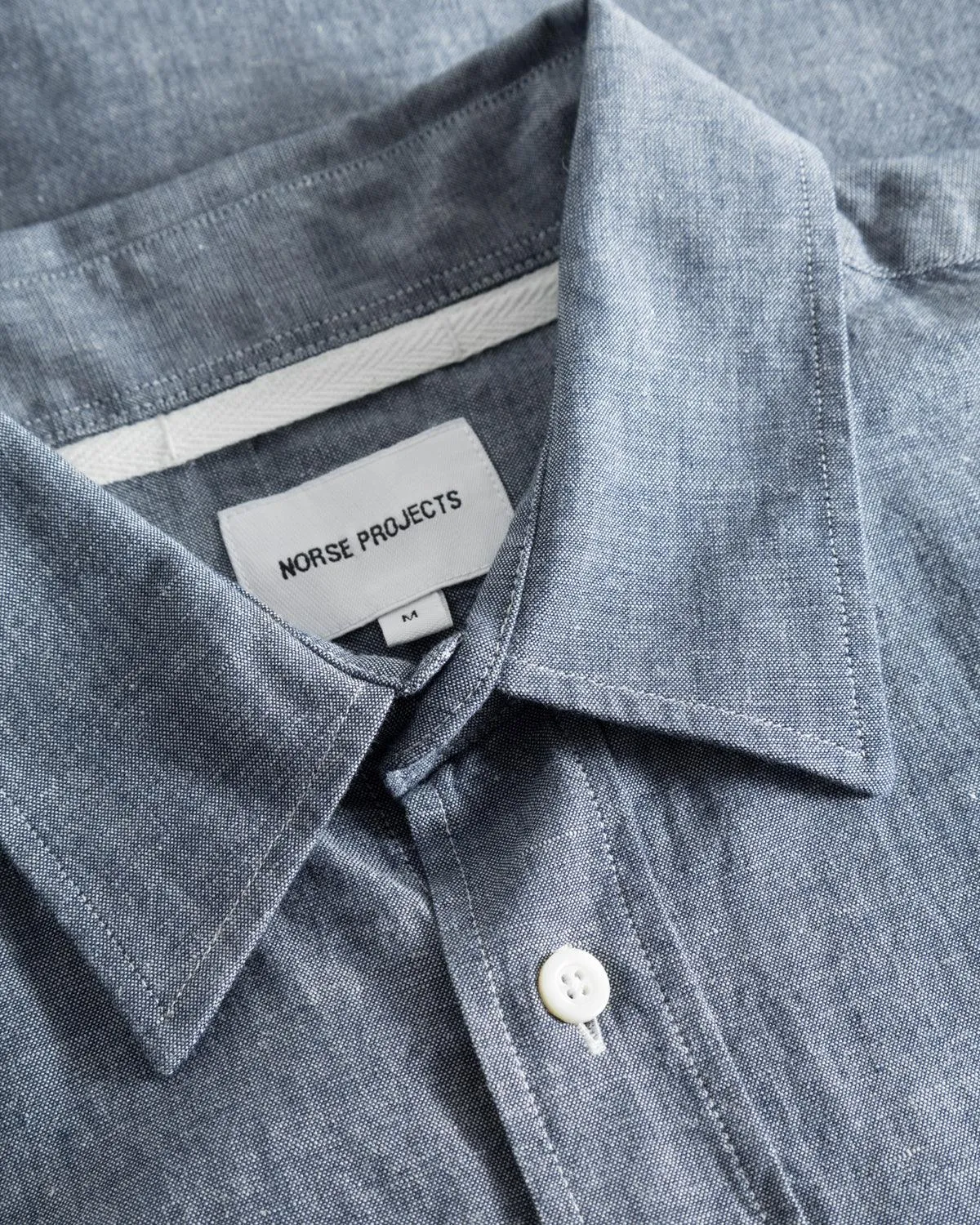 Algot Relaxed L/S Cotton Linen Shirt - Dark Navy sold by Stomping Ground product image thumbnail 2