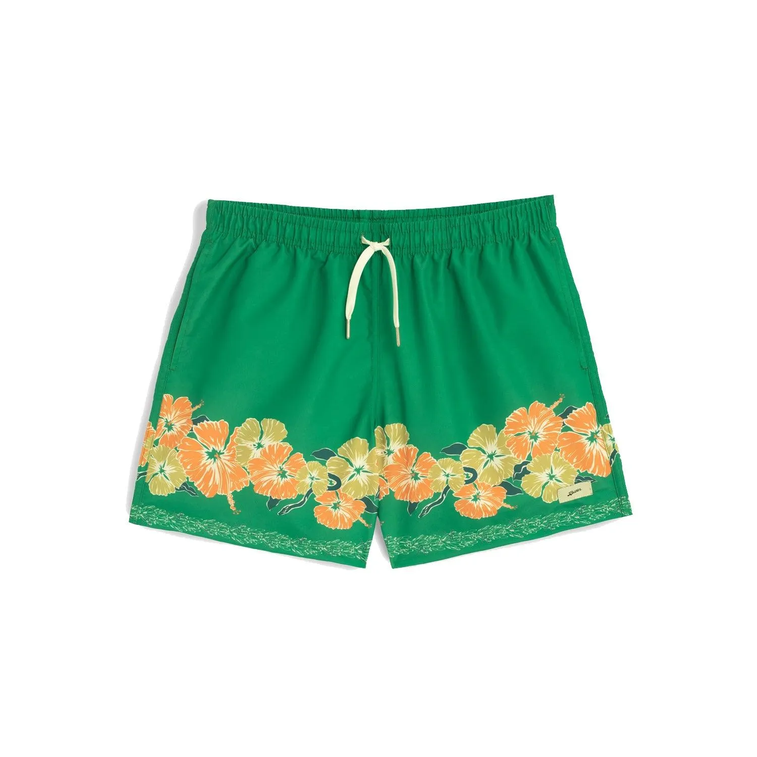 Moss Ornate Bloom Swim Trunk sold by Stomping Ground