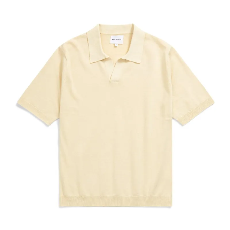 Leif Cotton Linen Polo Shirt sold by Stomping Ground
