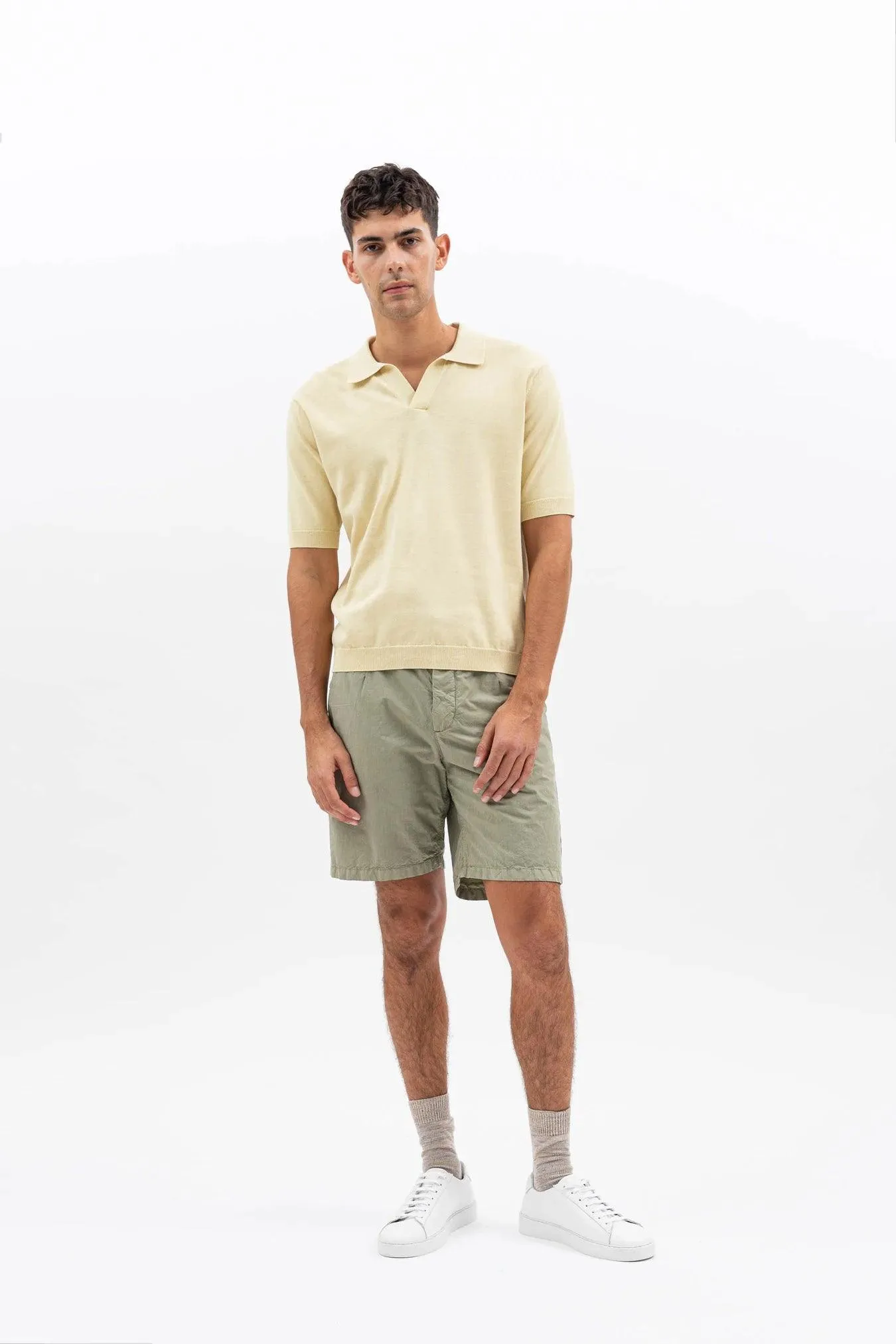 Leif Cotton Linen Polo Shirt sold by Stomping Ground product image thumbnail 3