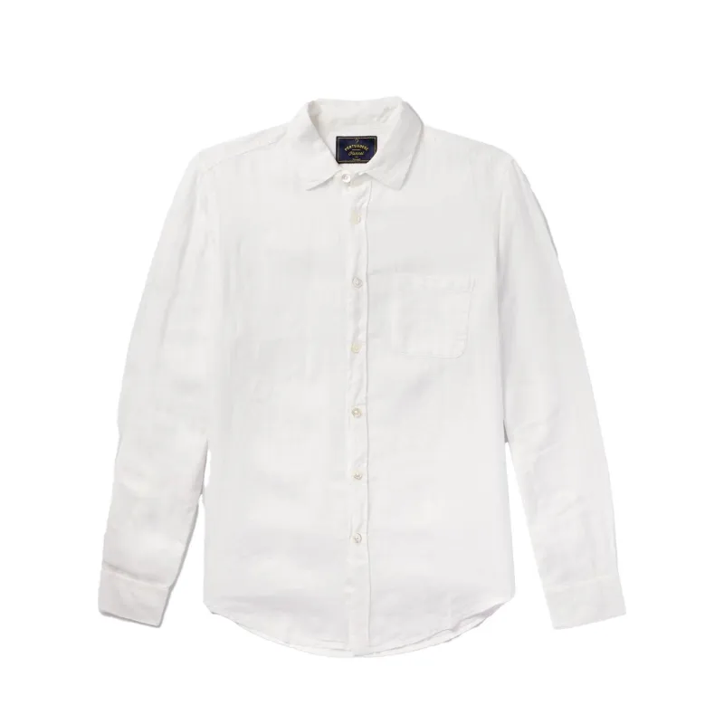 Linen Long Sleeve - White sold by Stomping Ground