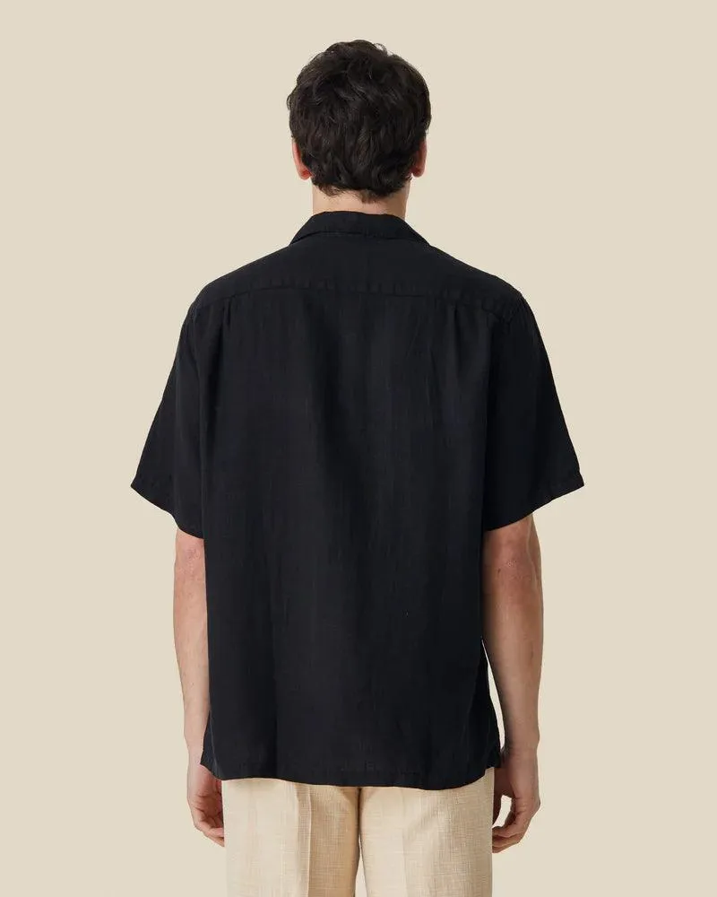 Linen Camp Collar - Black sold by Stomping Ground product image thumbnail 2