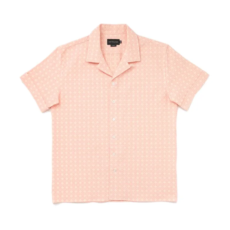 Rose Jacquard S/S Havana Shirt sold by Stomping Ground