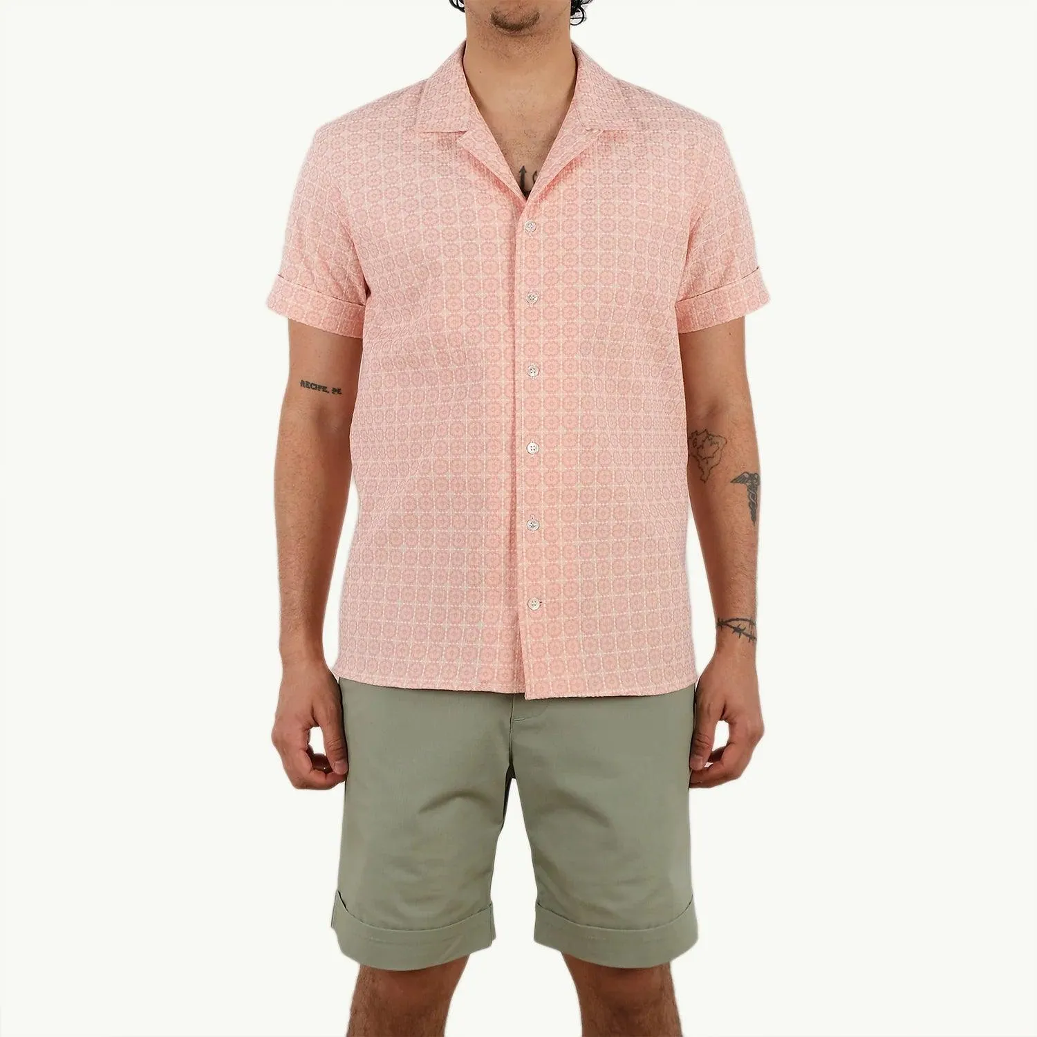 Rose Jacquard S/S Havana Shirt sold by Stomping Ground product image thumbnail 3