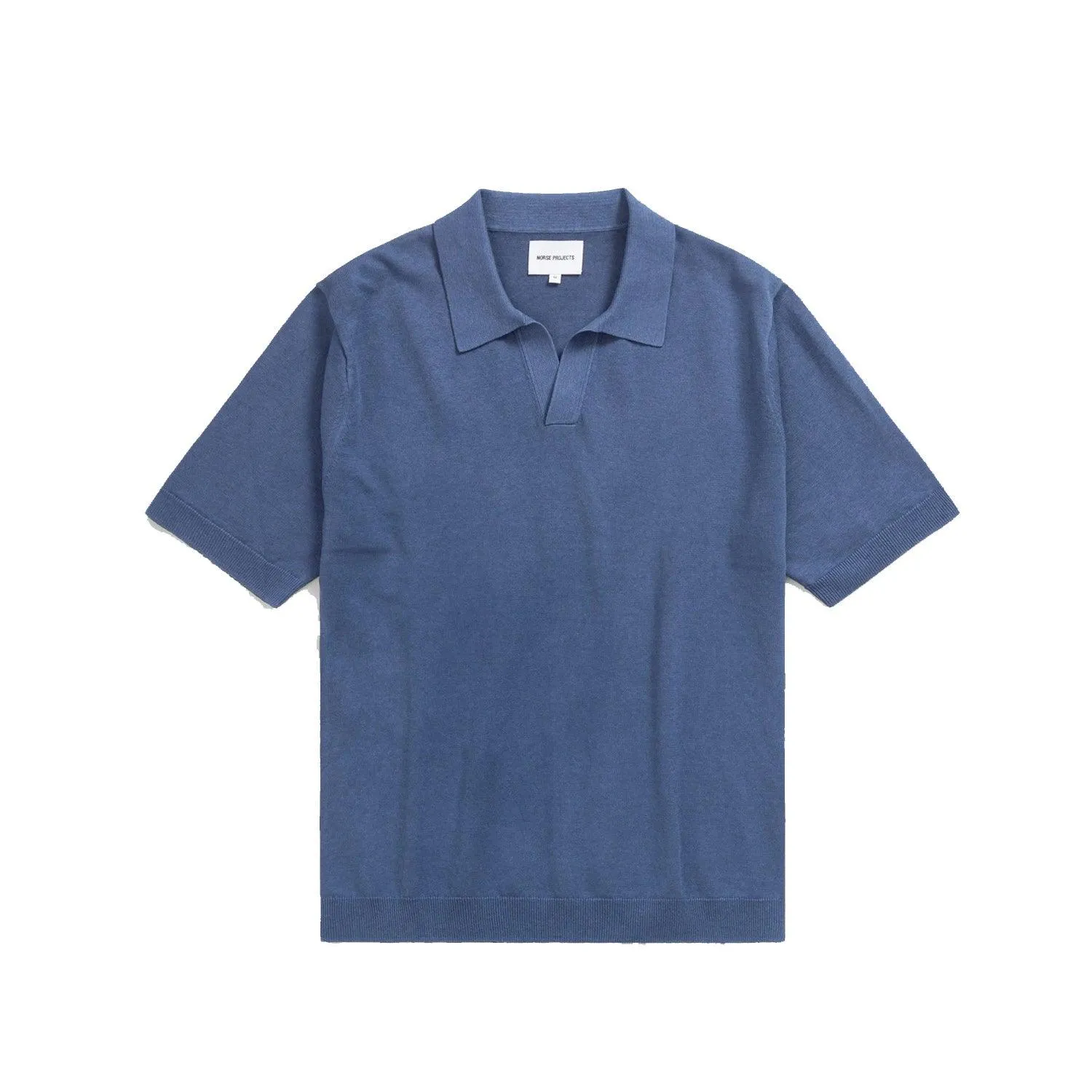 Leif Cotton Linen S/S Polo - Calcite Blue sold by Stomping Ground