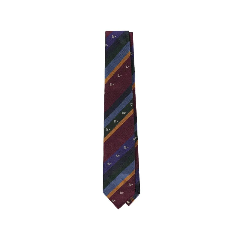 Multi Colour Stripe D Flag Tie sold by Stomping Ground
