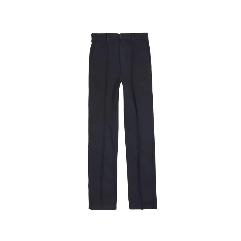 Cotton Flat Front Chino - Navy sold by Stomping Ground