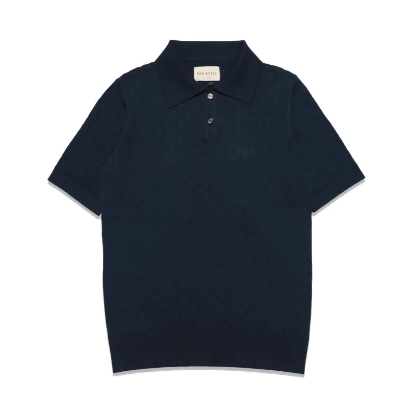 Jacobs S/S Polo - Navy Iris sold by Stomping Ground