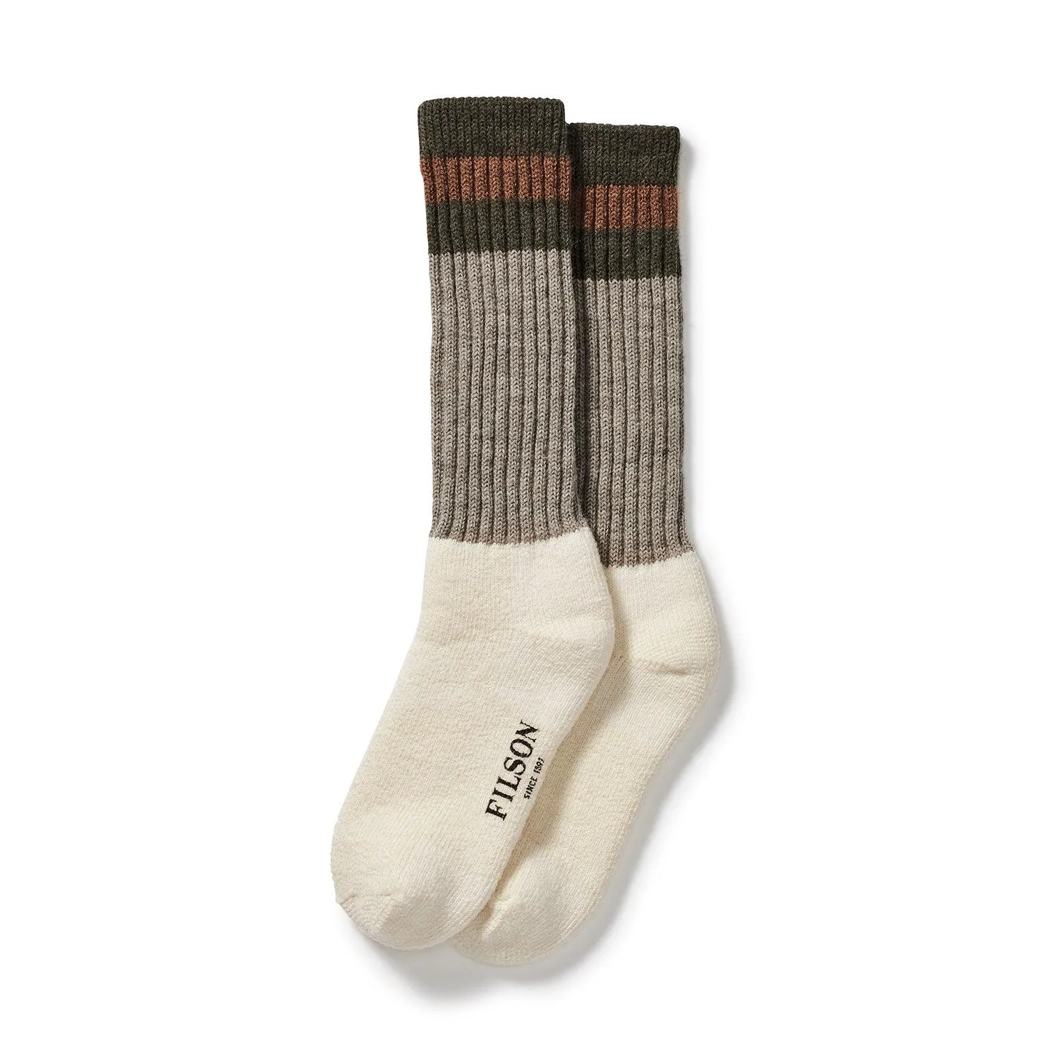 1970s Logger Thermal Sock - Green / Brown sold by Stomping Ground product image thumbnail 2