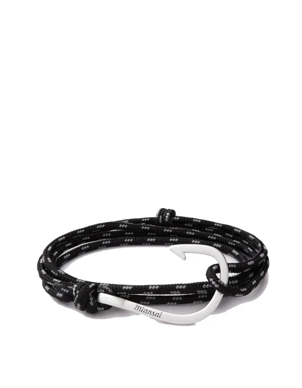 Hook on Rope Silver/Asphalt Bracelet sold by Stomping Ground