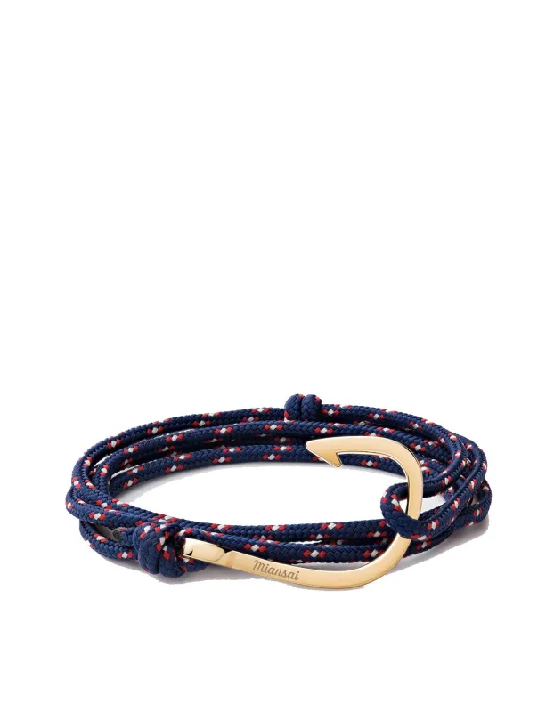 Hook on Rope Gold/Navy Blue sold by Stomping Ground