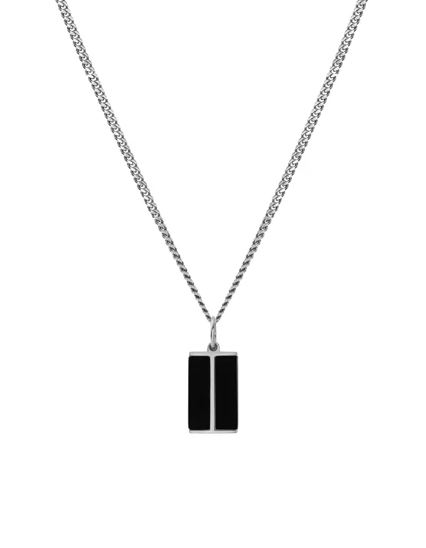 Duo Onyx Pendant Necklace sold by Stomping Ground