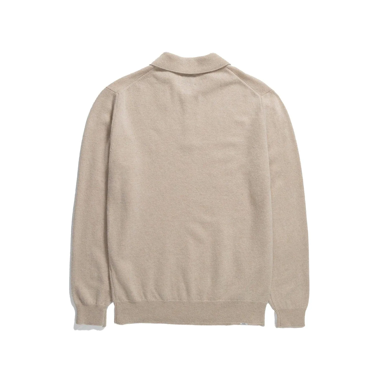 Marco Lambswool Polo - Oatmeal sold by Stomping Ground product image thumbnail 2