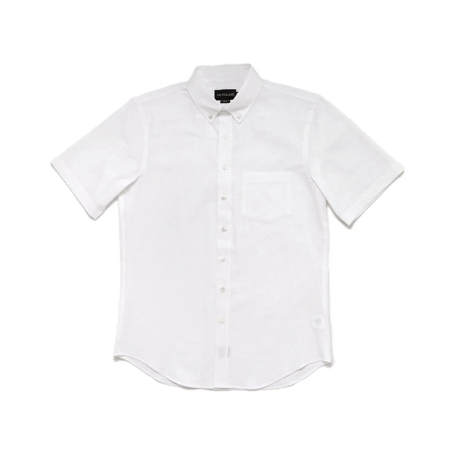 S/S Seersucker - White sold by Stomping Ground