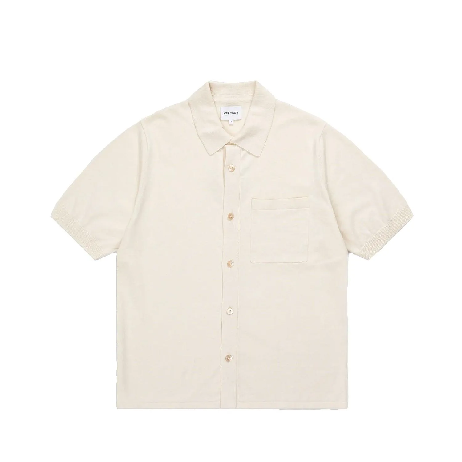 Rollo Cotton Linen S/S Polo Shirt sold by Stomping Ground