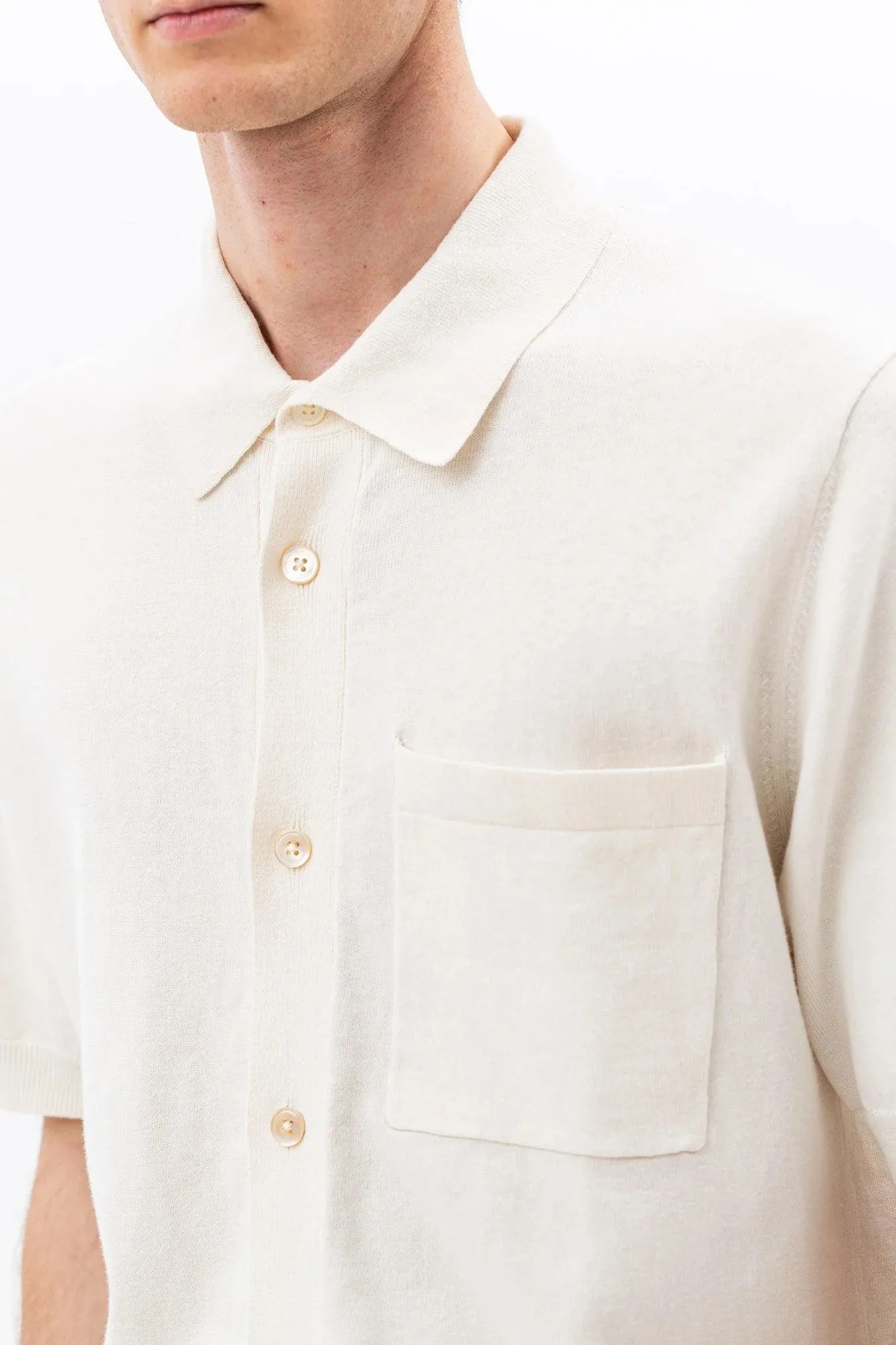 Rollo Cotton Linen S/S Polo Shirt sold by Stomping Ground product image thumbnail 2