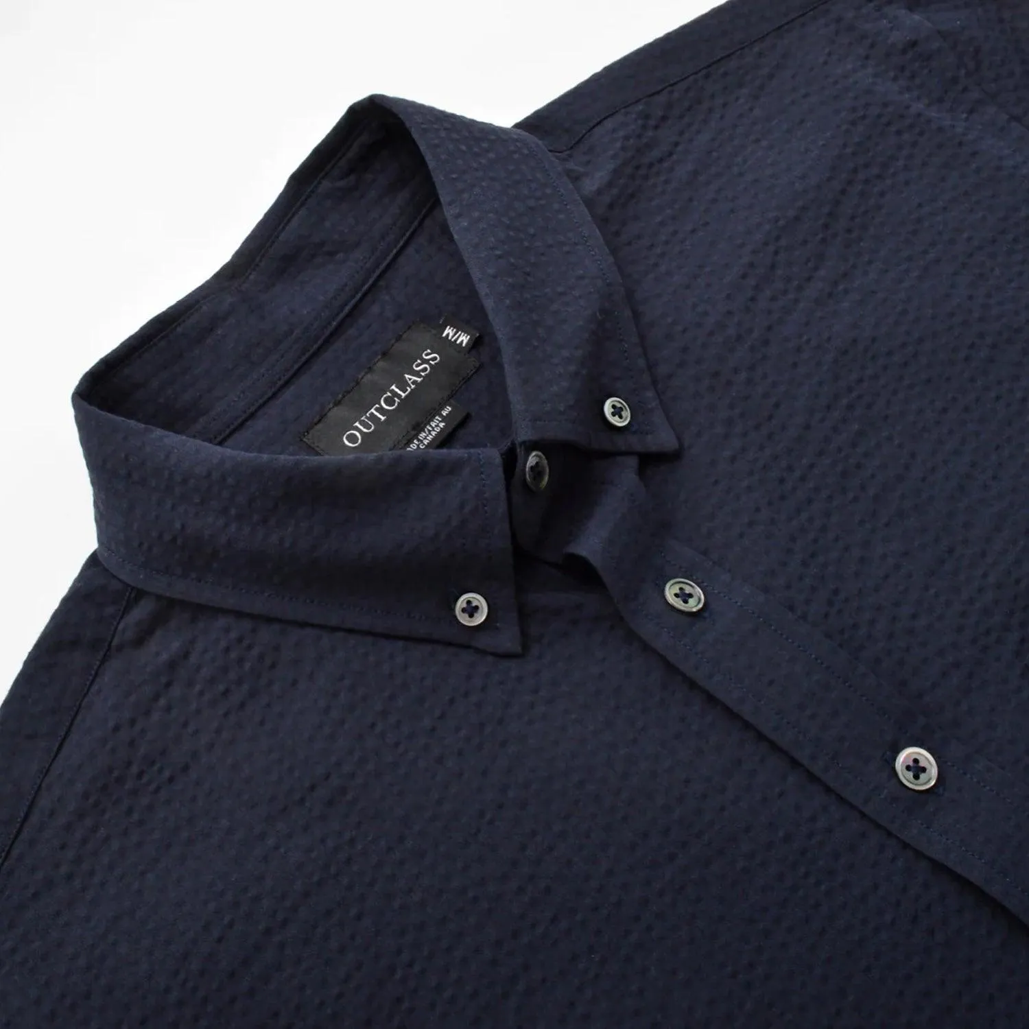 L/S Navy Seersucker sold by Stomping Ground product image thumbnail 2
