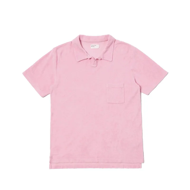 Vacation Polo - Terry Fleece - Pink sold by Stomping Ground