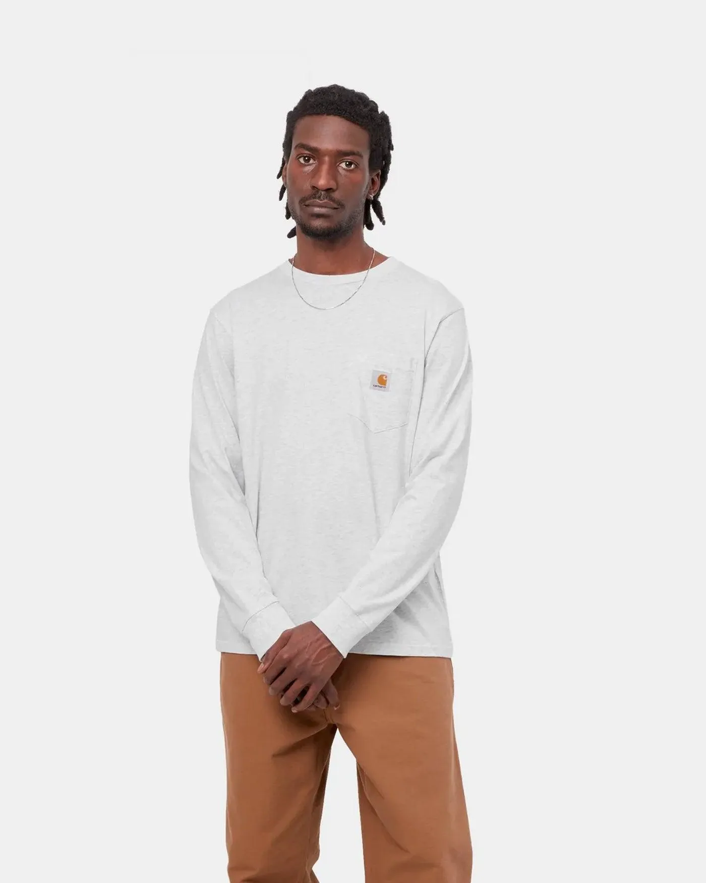 L/S Pocket T-Shirt - Ash Heather sold by Stomping Ground product image thumbnail 2
