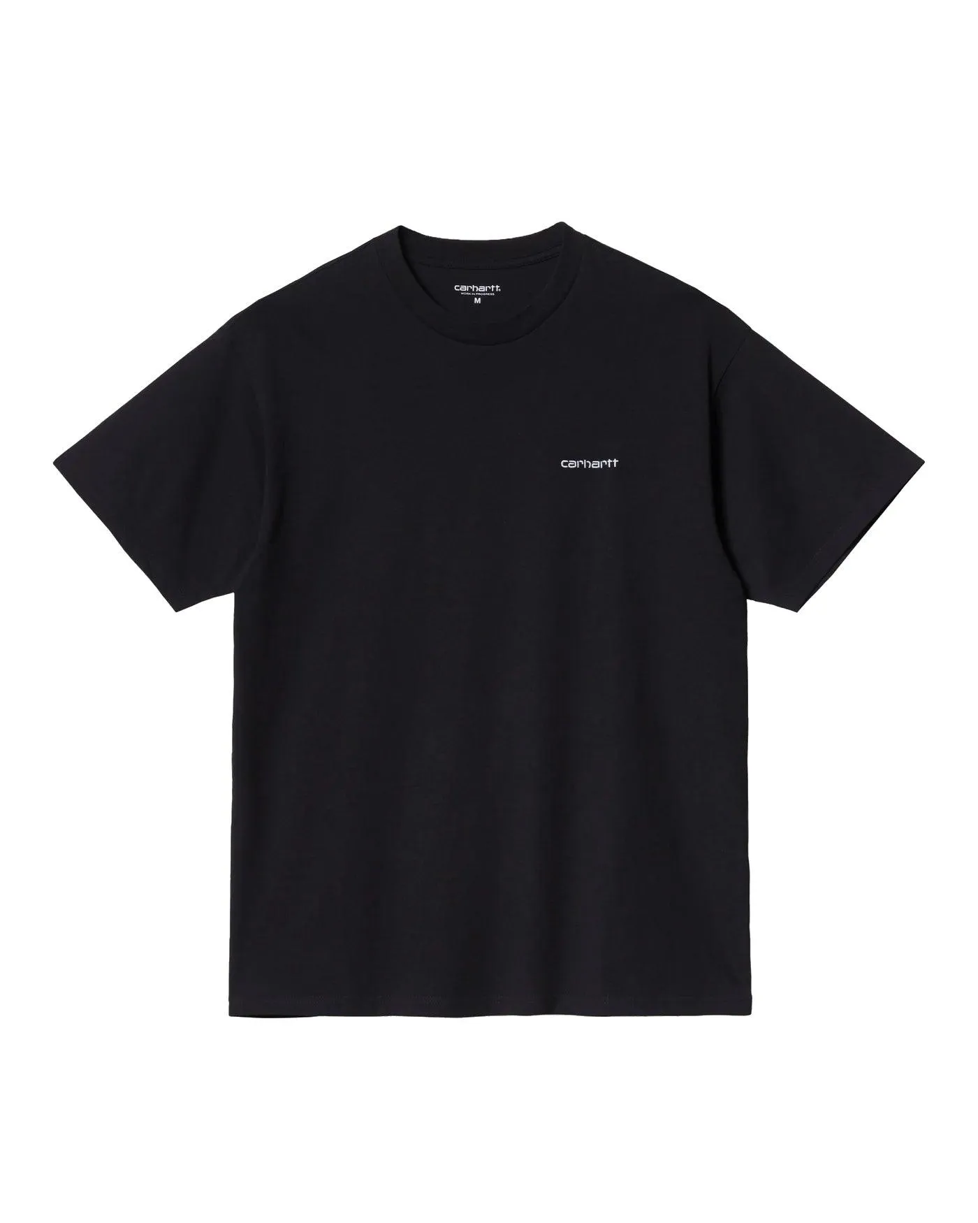 S/S Script Embroidery Tee -Black / White sold by Stomping Ground