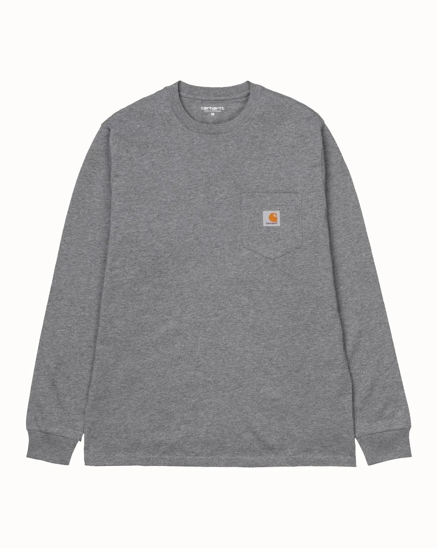 L/S Pocket T-Shirt - Dark Grey Heather sold by Stomping Ground