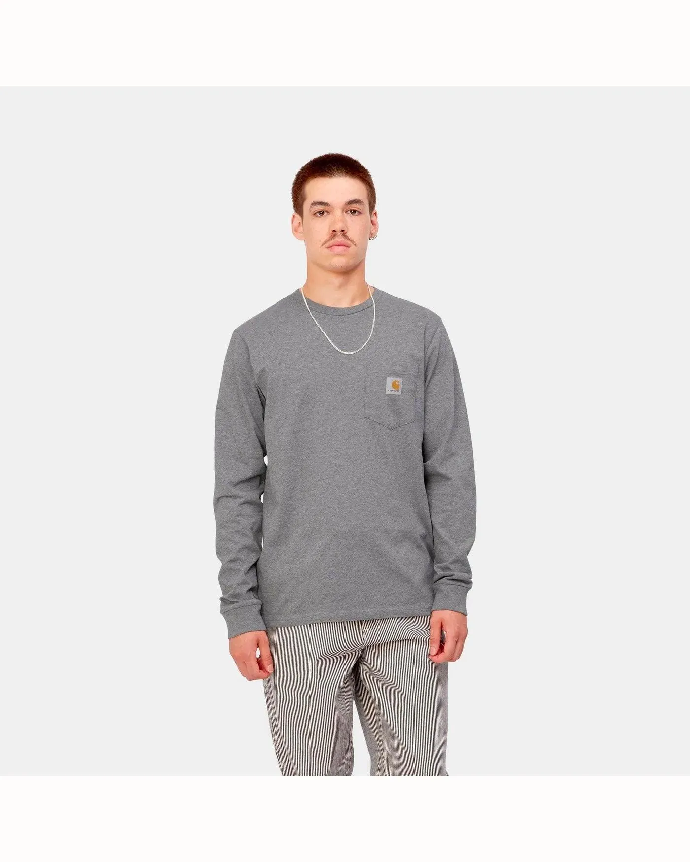 L/S Pocket T-Shirt - Dark Grey Heather sold by Stomping Ground product image thumbnail 2