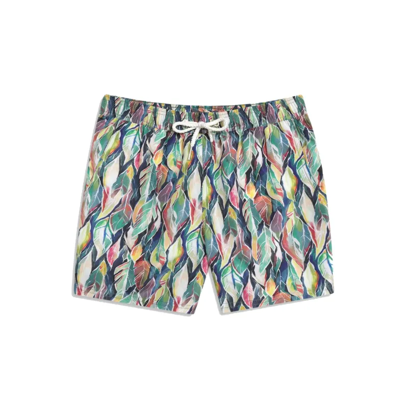 Printed Swimshort - Printed Leaves sold by Stomping Ground