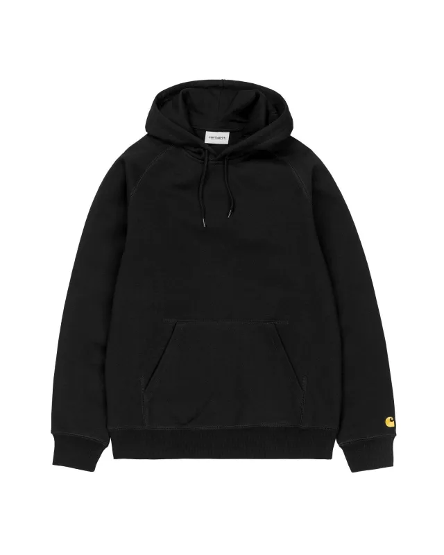 Hooded Chase Sweatshirt - Black/ Gold sold by Stomping Ground